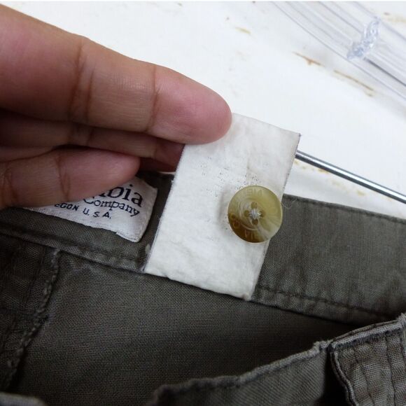 Columbia VTG Y2K Convertible Cargo Pants Mens 36X30 Olive Green Zip Off Cotton - Picture 13 of 13